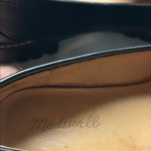Madewell Black Leather Penny Loafers for Women - Picture 7 of 8